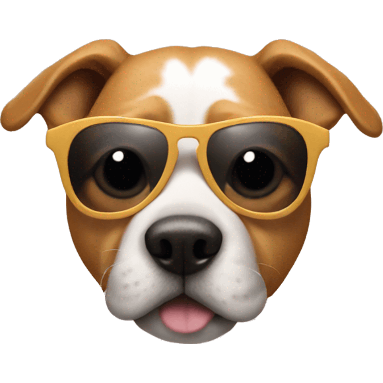 Dog wearing sunglasses  emoji