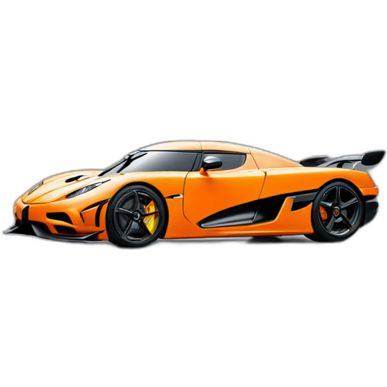 Koenigsegg Jesko orange emoji