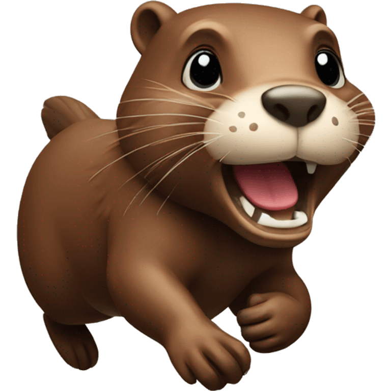 Running beaver  emoji