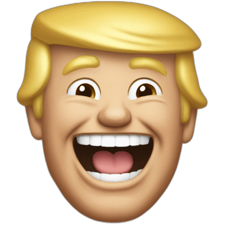 laughing trump emoji