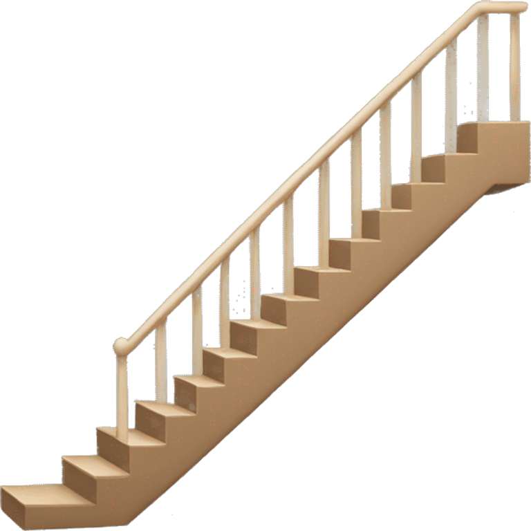 Light brown stairs, no railing, side view emoji