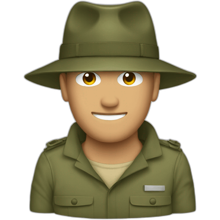 solo military manly hat emoji