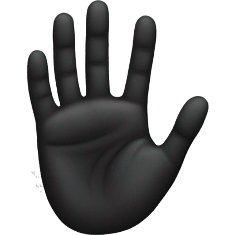  Black hand  emoji