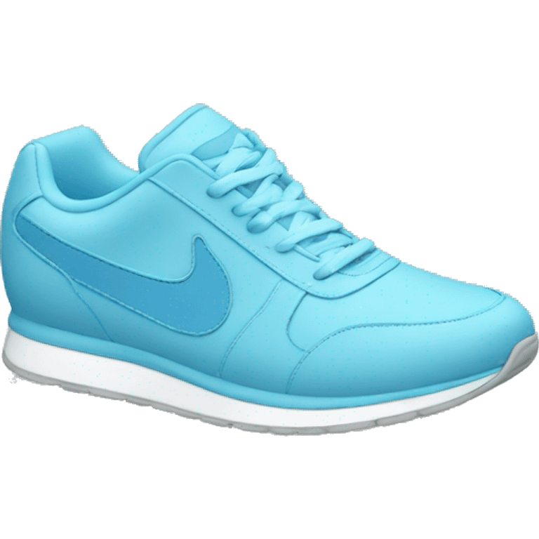 light blue running sneaker  emoji