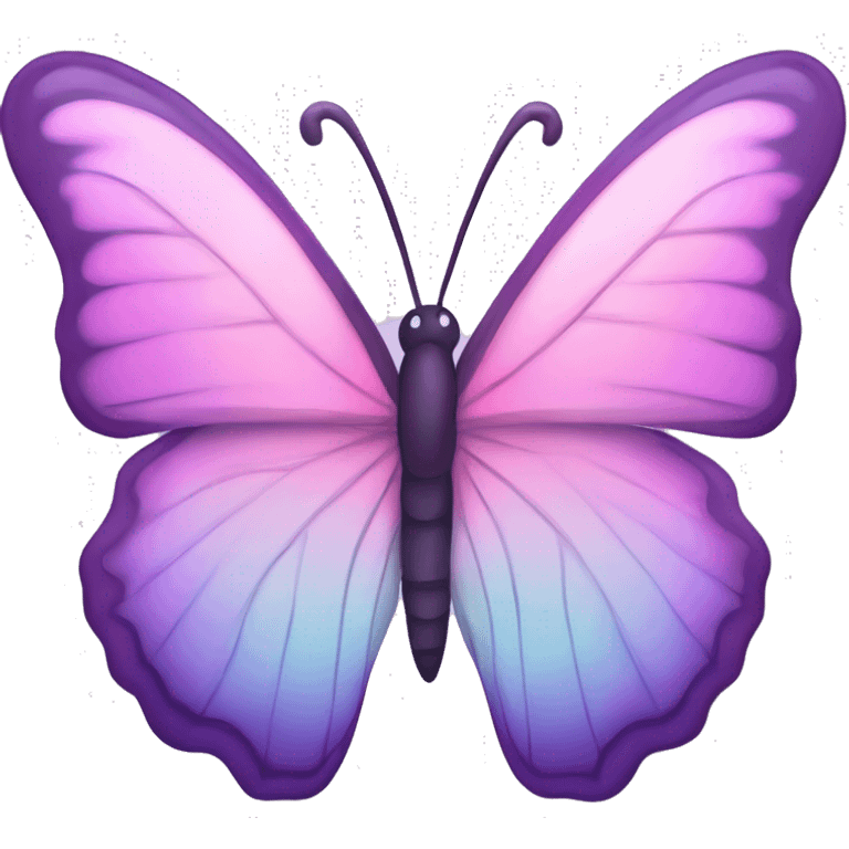 pastel pink and purple aurora butterfly  emoji