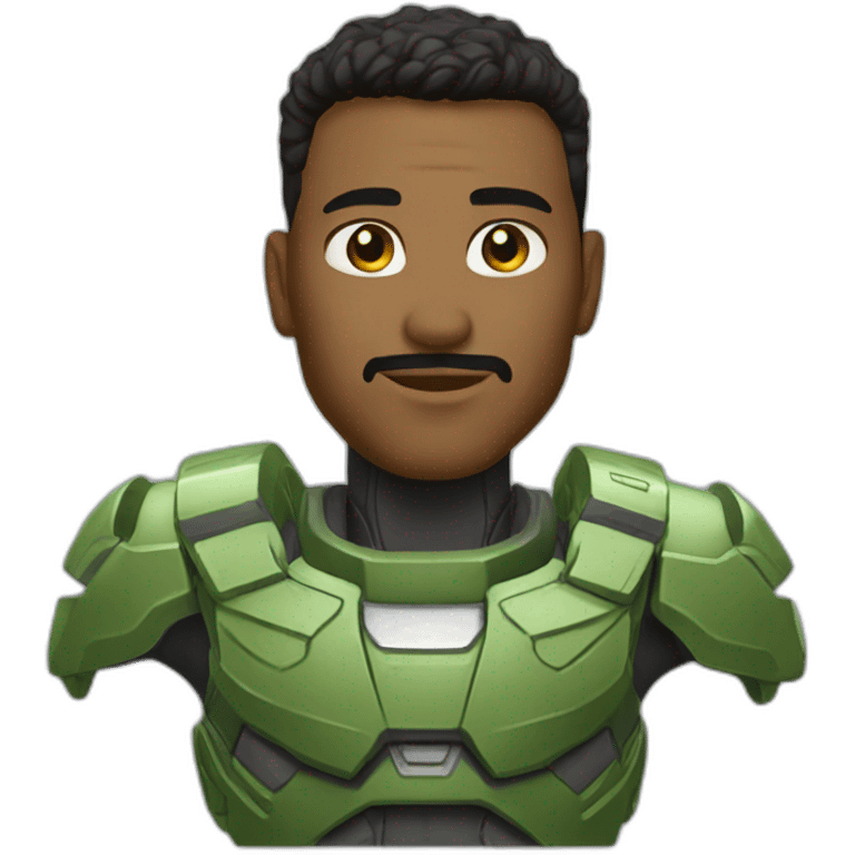 Máster chief halo green emoji