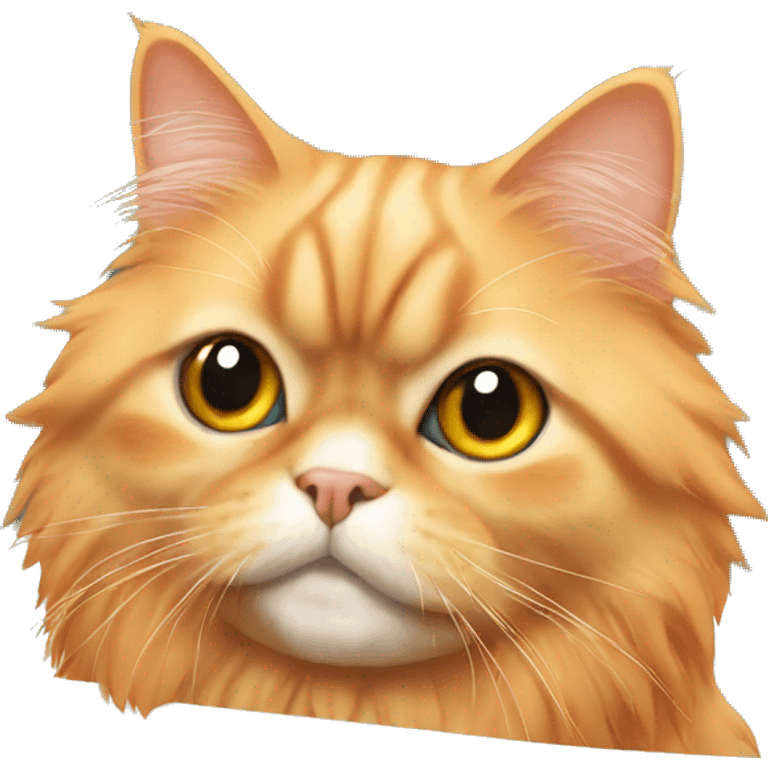 Orange persian cat in bath emoji