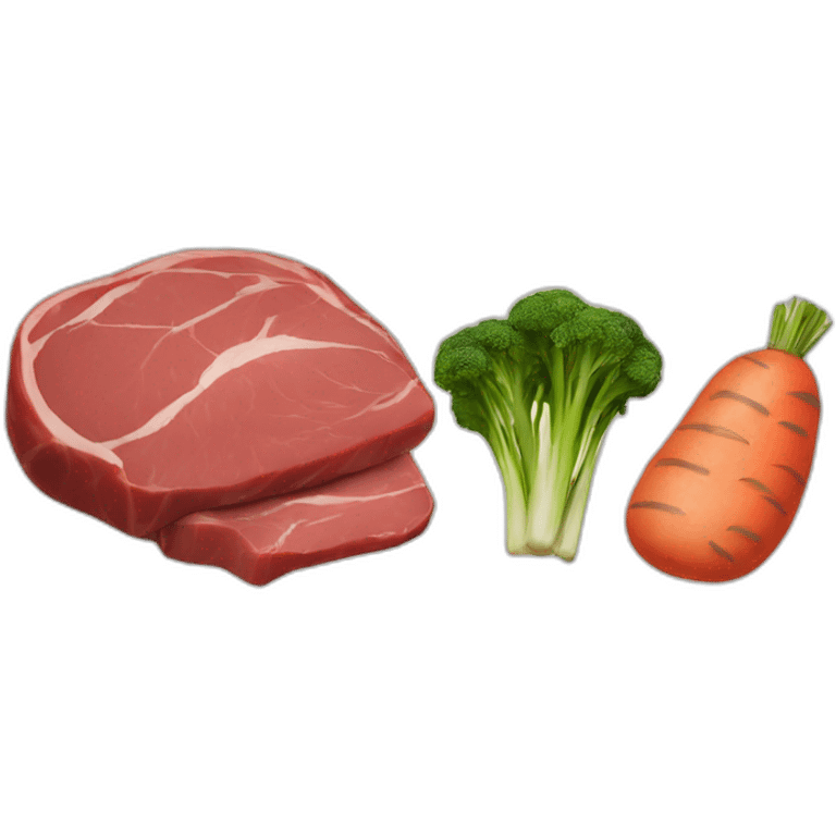 Meat and 2 veg emoji