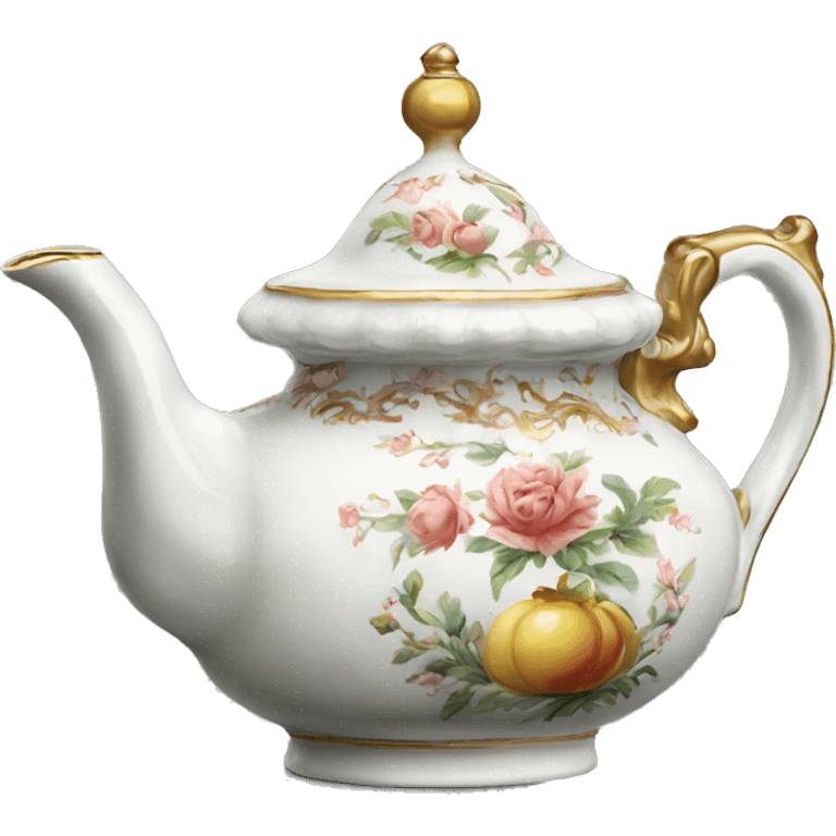 Antique porcelain teapot  emoji