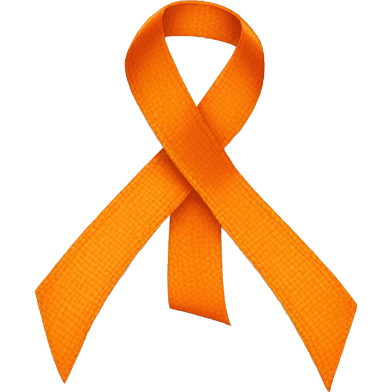 Orange ribbon emoji