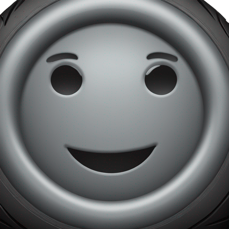 Smiley face but tyred  emoji