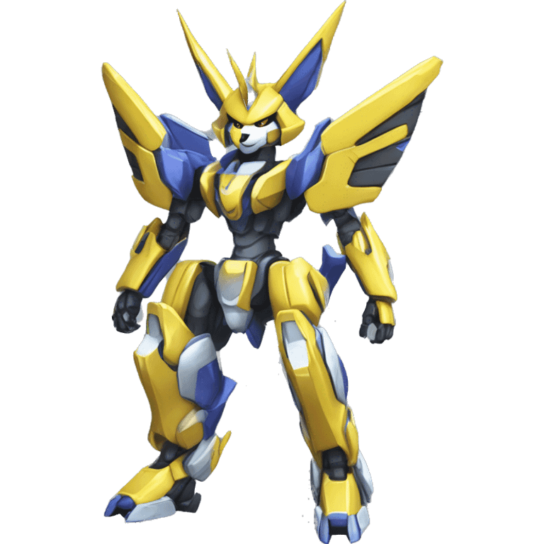 Renamon-Zeraora-Metabee-Medabot-Mecha full body emoji