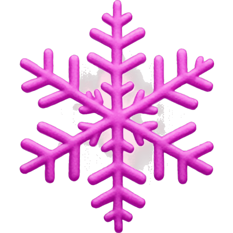 pink snowflake emoji