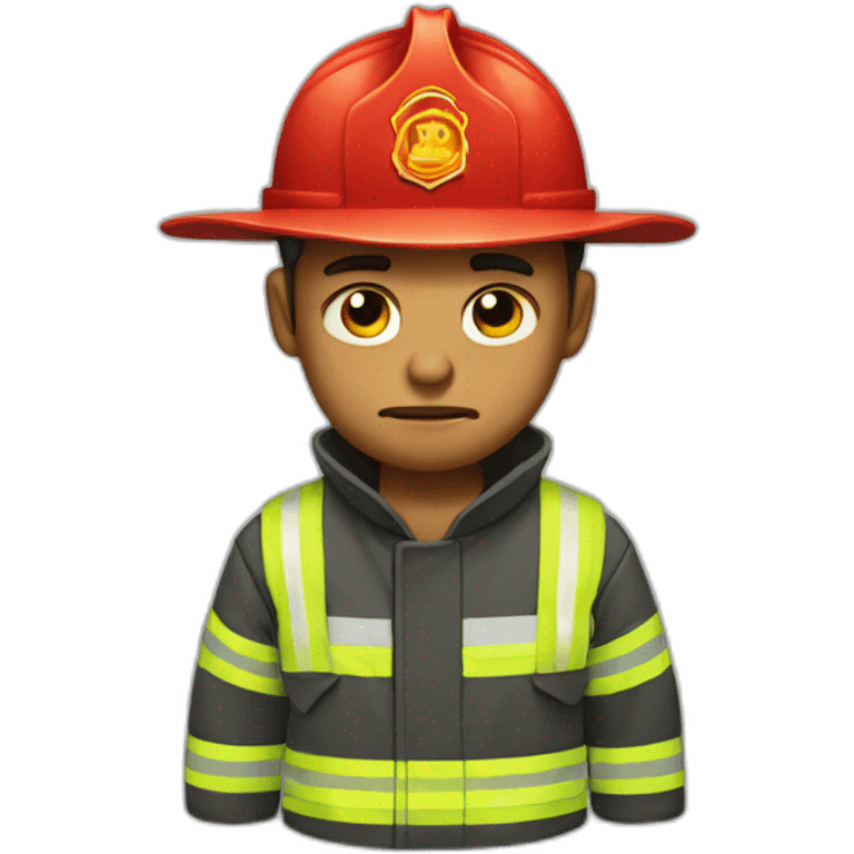 fire man sad emoji