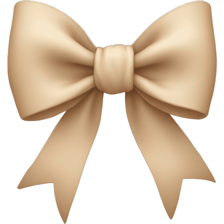 beige color bow🎀 emoji