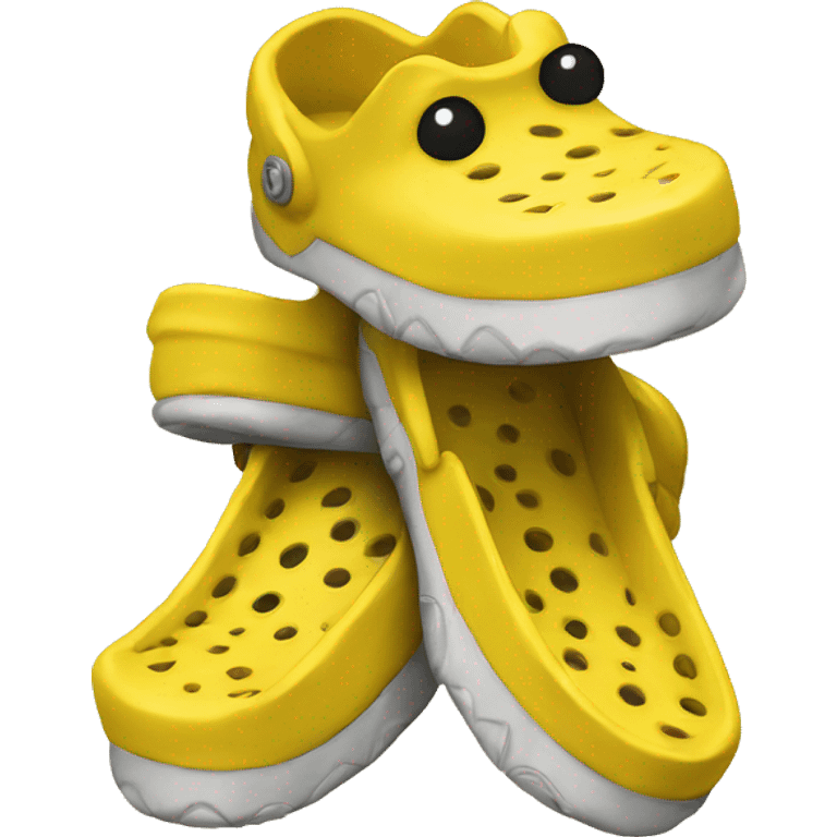 Yellow crocs  emoji