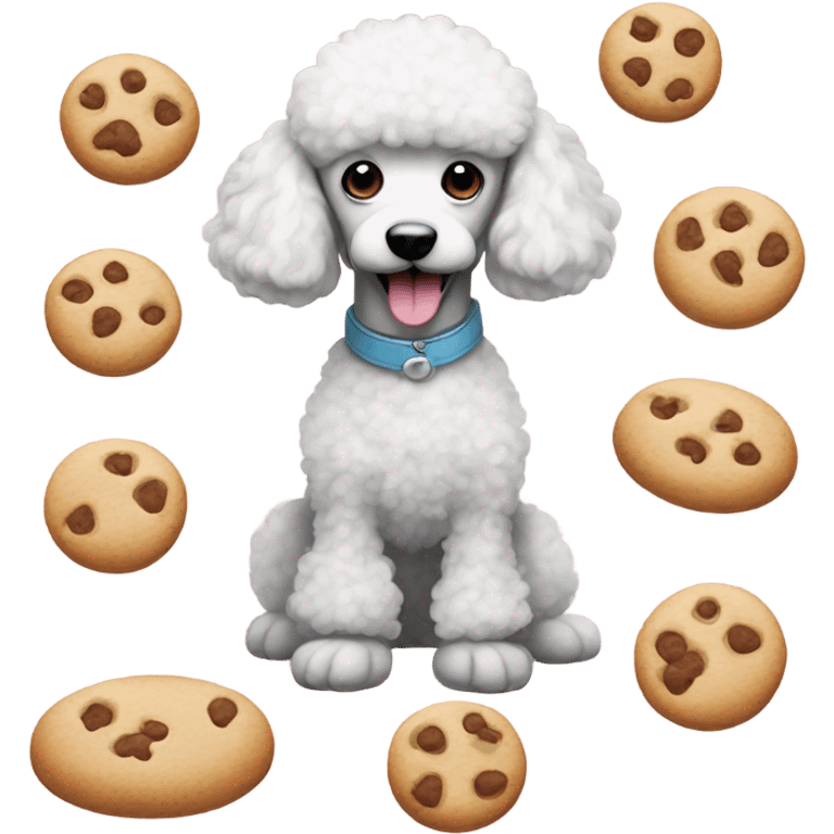 poodle making cookies  emoji