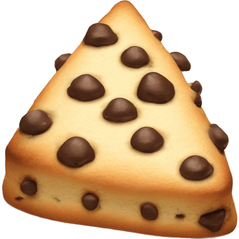 chocolate chip triangular scone emoji