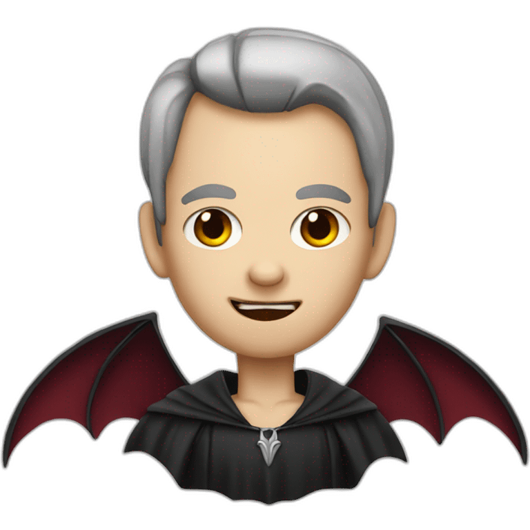 vampire with a bat wing ears emoji