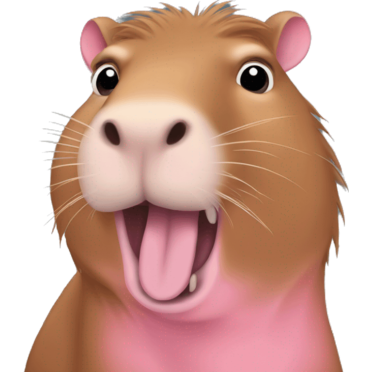 pink capybara  emoji