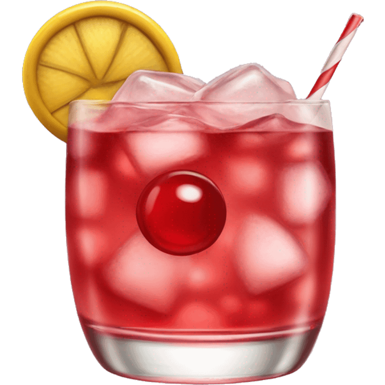 Shirley temple cocktail emoji