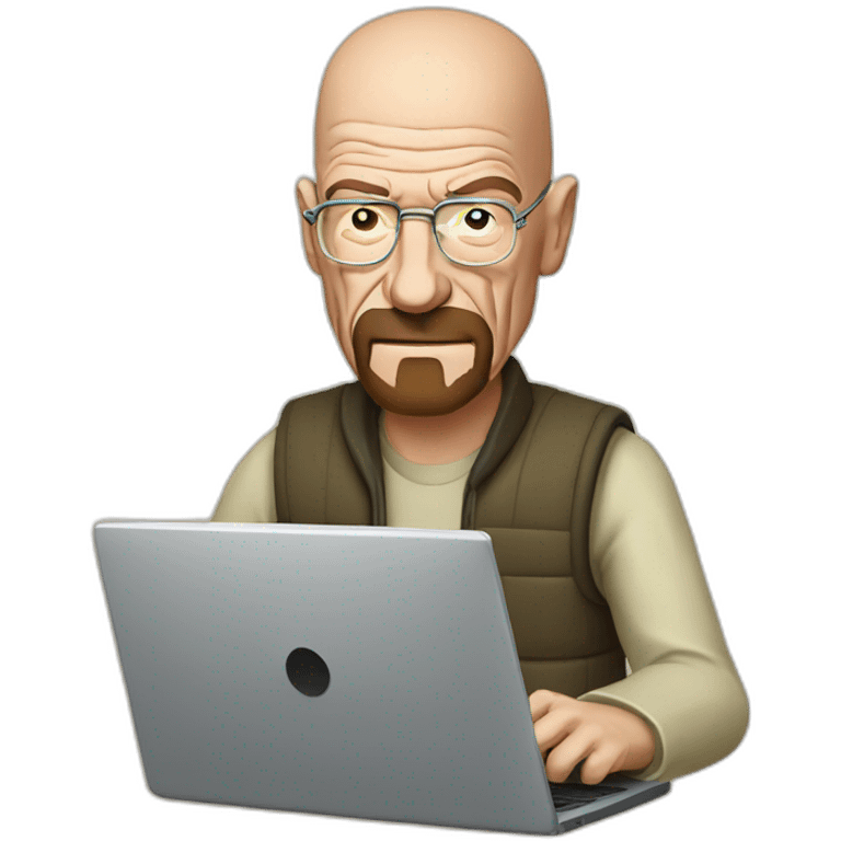 walter white with a laptop emoji