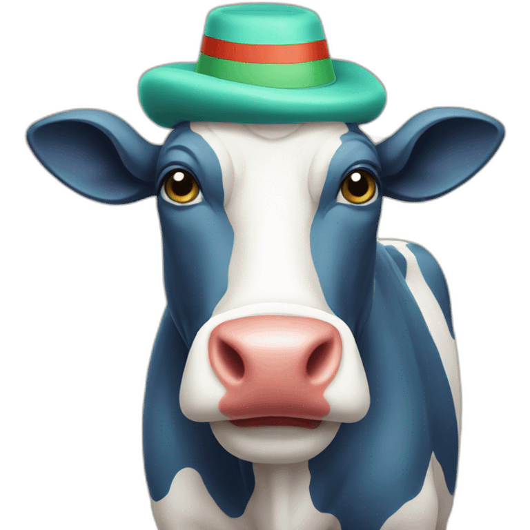 Clown cow emoji