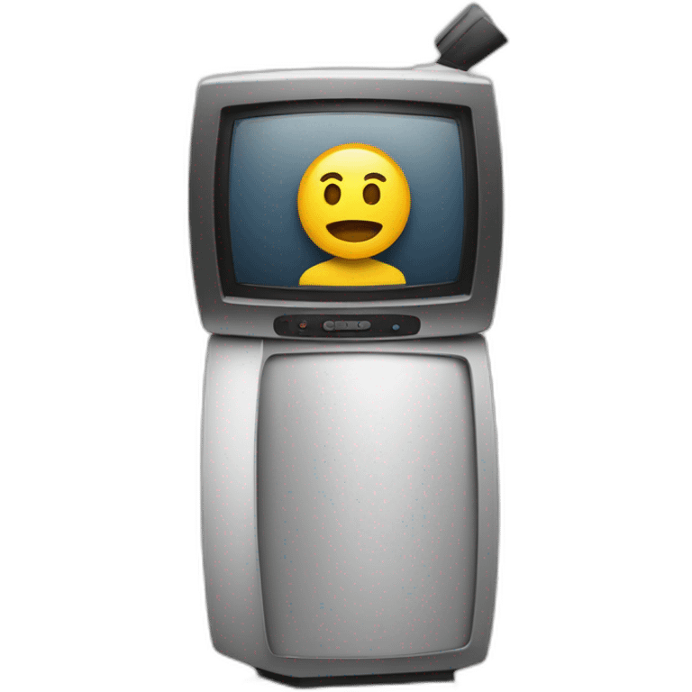 Mohamed Henni qui casse une TV emoji