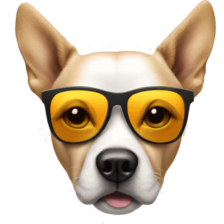 Dog wearing sun glasses  emoji