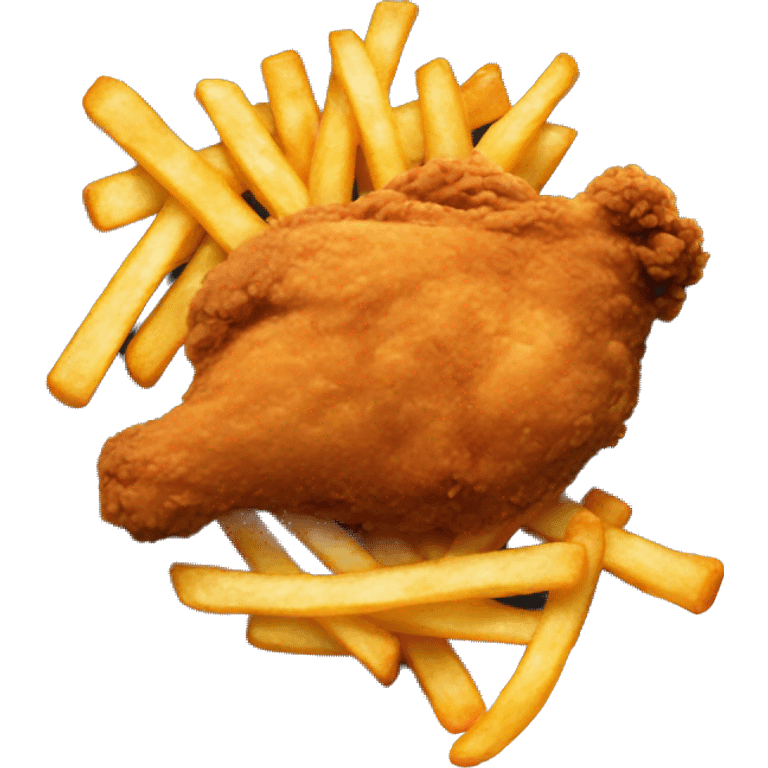 Fried Chicken and Fries emoji