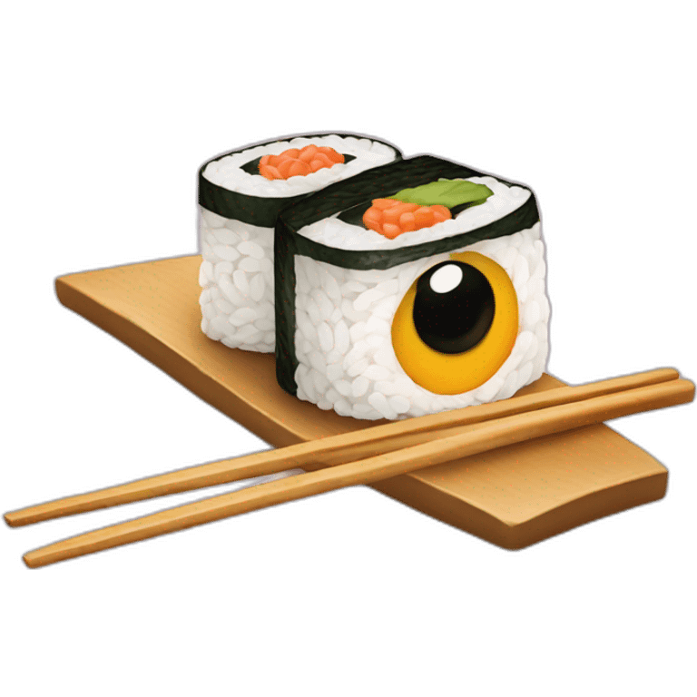 Sushi with eyes emoji