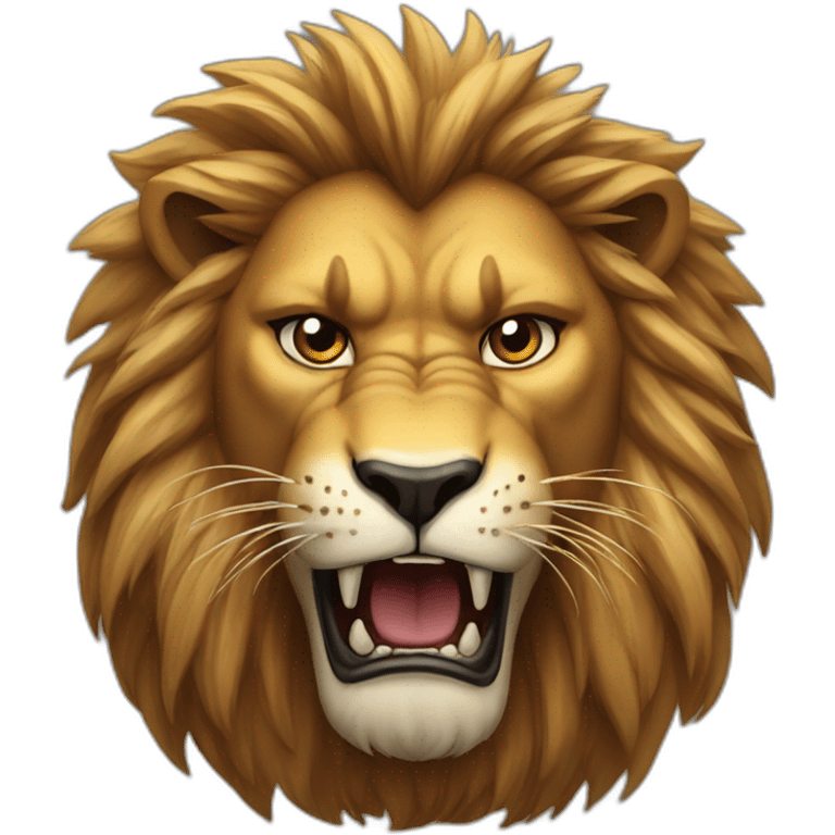 angry lion emoji