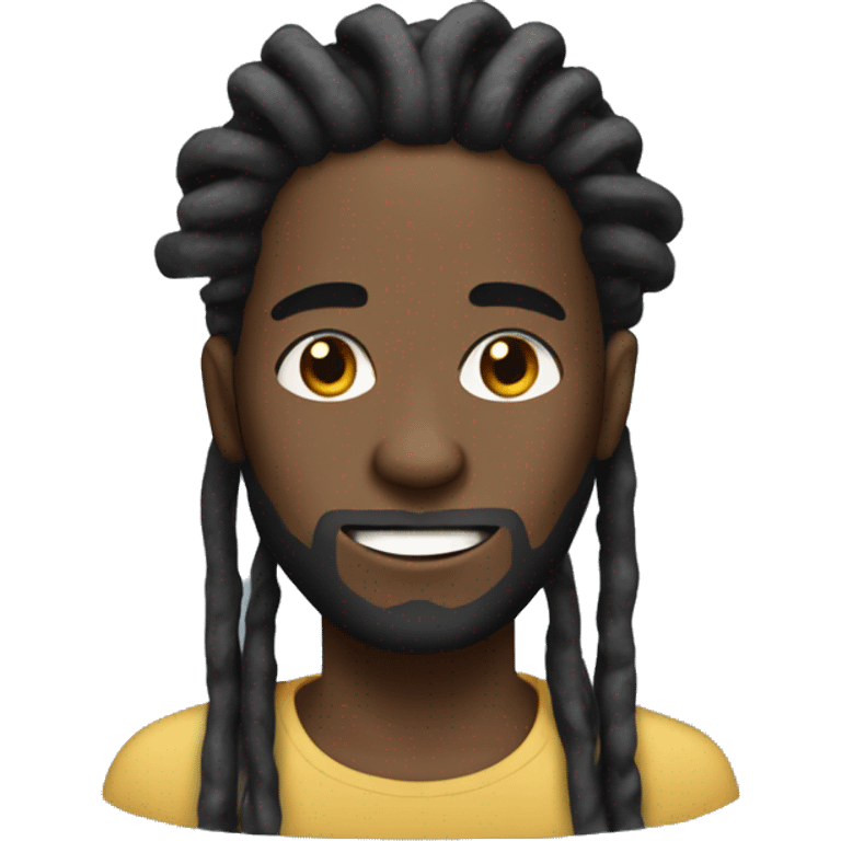 Generate a black man with dreads emoji