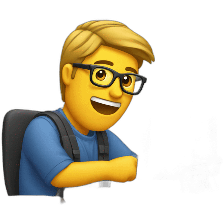 Editor con computadora  emoji