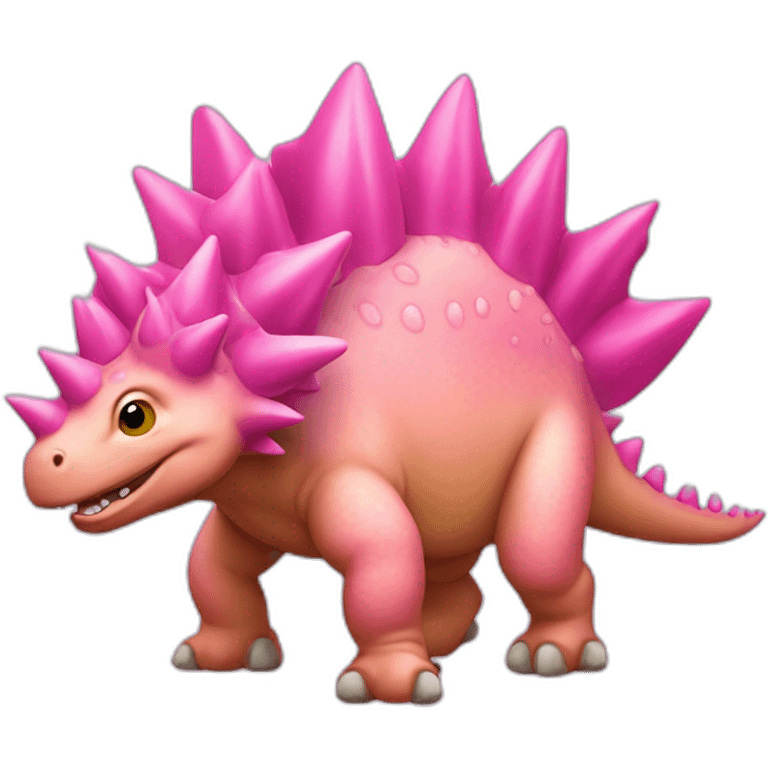 pink stegosaurus emoji