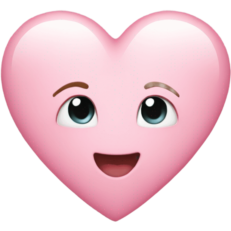 Light pink heart emoji