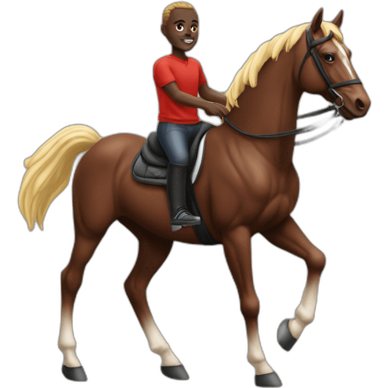 Sadio mané sur un cheval  emoji