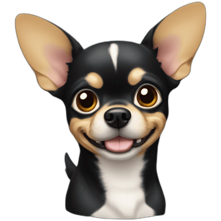 Perrito chihuahua negro emoji