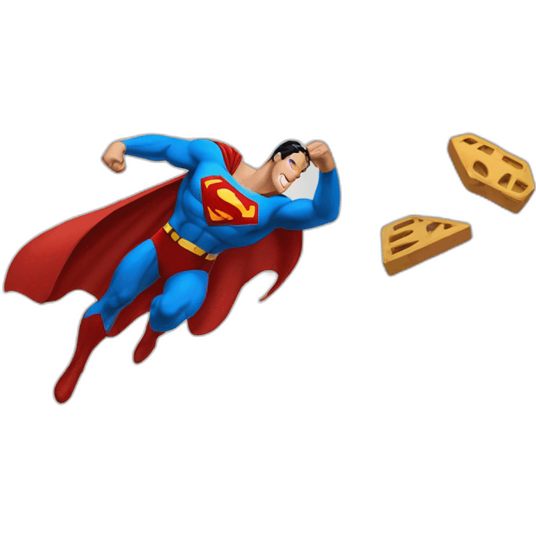 Superman having fun emoji