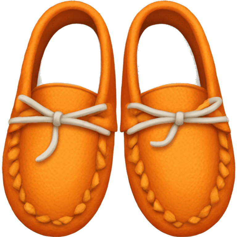 orange moccasins emoji