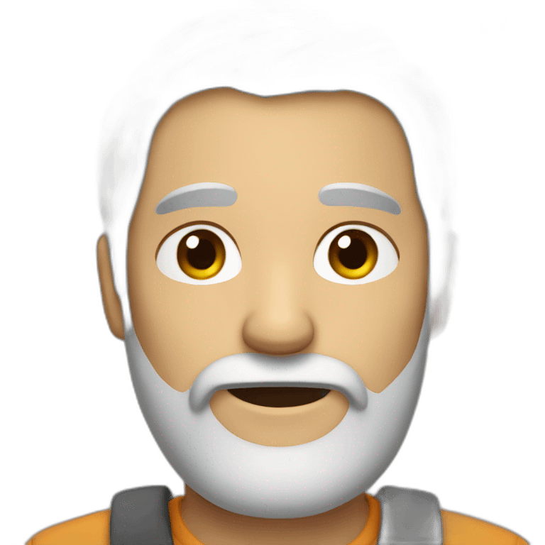 gray-haired guy with a beard emoji