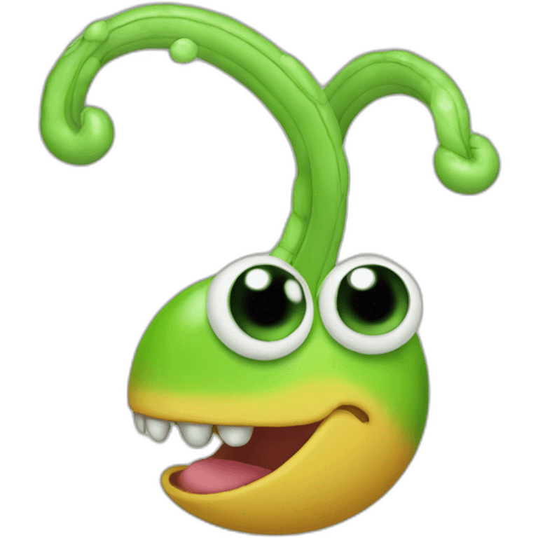 Juggling worm emoji