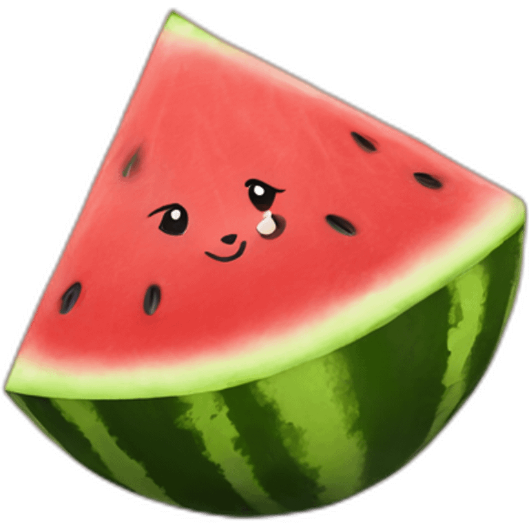 watermelon cat emoji