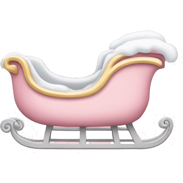 light pink sleigh emoji