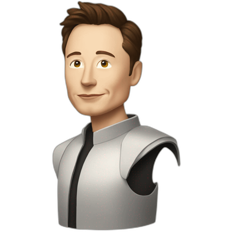 Elon Musk as a hero emoji