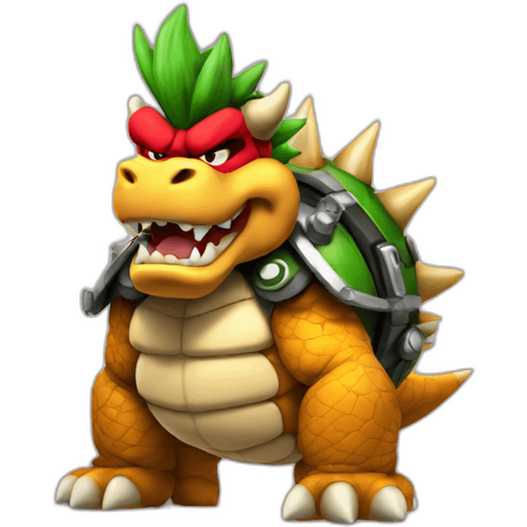 bowser with swag emoji