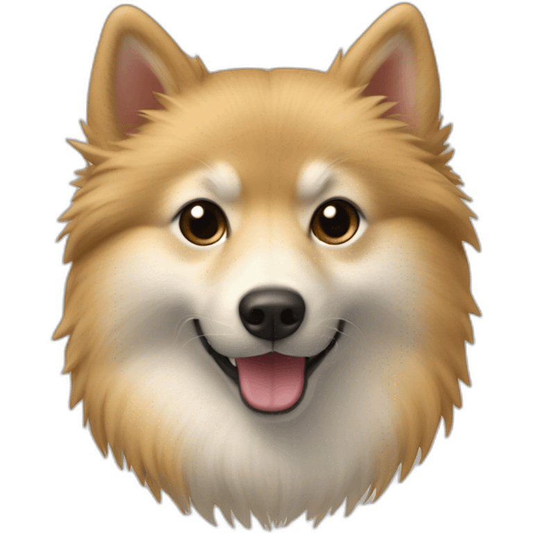 Spitz nain de Poméranie beige emoji