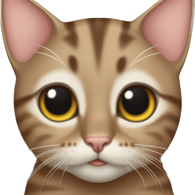 tabby cat with cute eyes and little wings  emoji