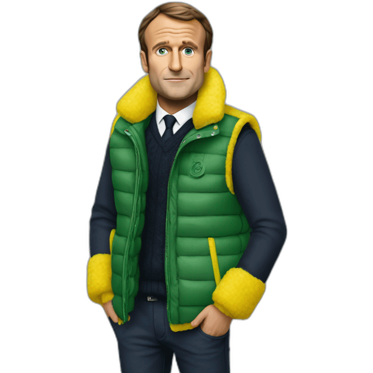 Emmanuel macron gilet jaune emoji