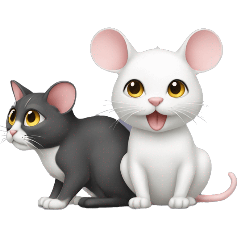 generate mouse with cat emoji